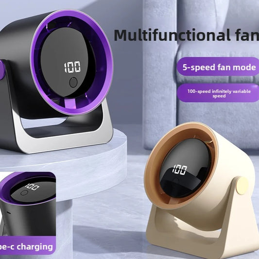 USB Desktop Fan with Digital Display
